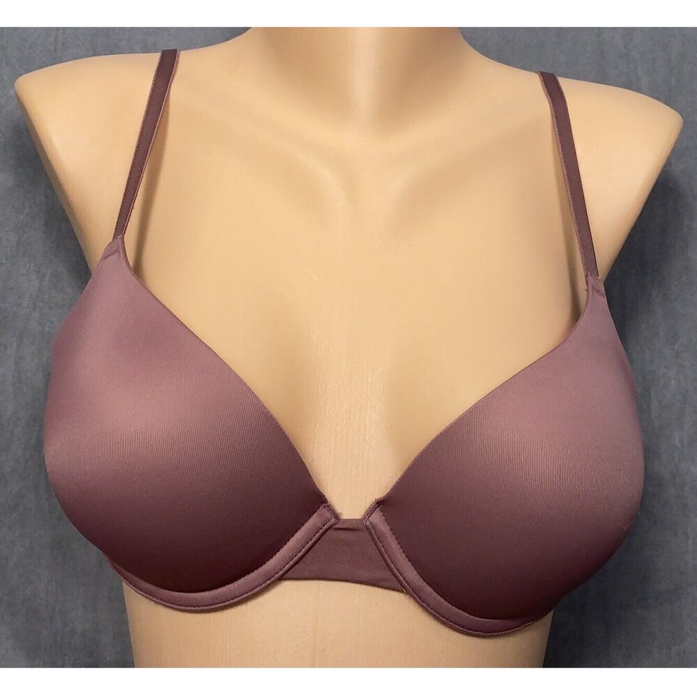 Victoria's Secret Pink Wear Everywhere T-Shirt Bra Size 32D Push Up Bra Mauve